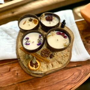 Nến thơm gáo dừa thuần chay